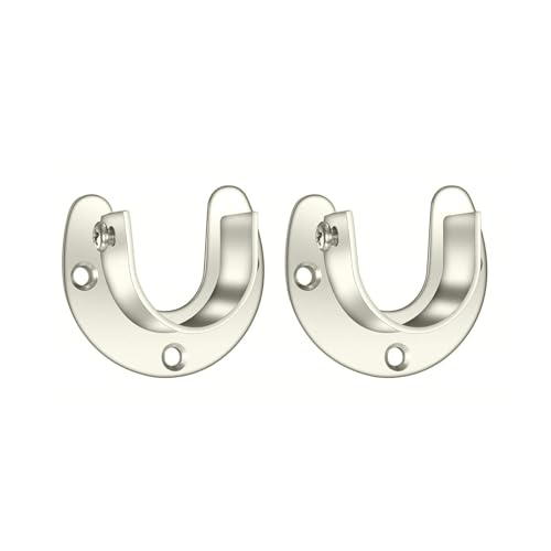 2pcs Heavy Duty Closet Rod Brackets Vorhangstangenhalter Garderobenhalterungsträger Für 1 1/4 Zoll Stangen Steckdose Flansche Kleiderschrank Klammer 2pcs Heavy Duty Closet Rod Brackets Vorhangstangenhalter Garderobenhalterungsträger Für 1 1/4 Zoll Stangen Steckdose Flansche Kleiderschrank Klammer von HAISENG
