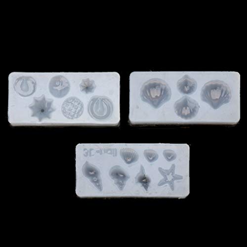 3pcs Conch Für Muschel Form Silikonform Nagelkunstvorlage Schmuck Epoxid von HAISENG