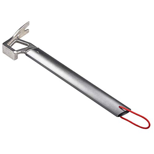 Camping Hammer Zeltheringe Multifunktionale Bodenheringe Abzieher Entferner Edelstahl Zeltheringe Hammer Entferner Outdoor Werkzeuge für Männer von HAISENG