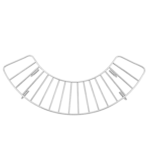 Edelstahl Grill Rack Halbe Runde BBQ Rack Food Kühldrahtnetz Grillgitter Zum Camping Kochen Backnetz Grillsieg von HAISENG