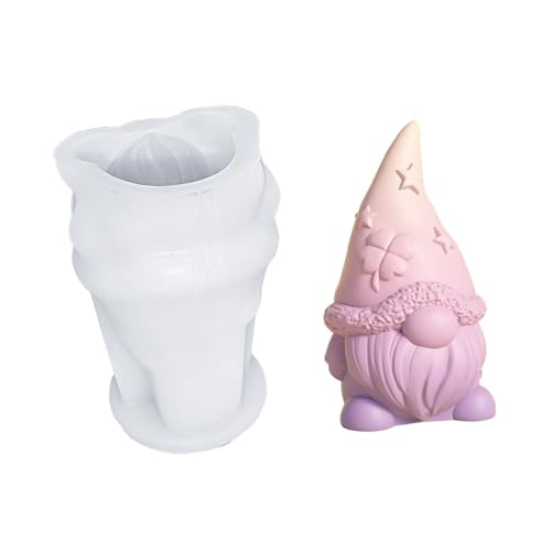 Flexible Silikonform für Herz, Stern, Zwerge, Ornament, ideal für Harz, Gips und Künstler, Silikon-Bastelform von HAISENG