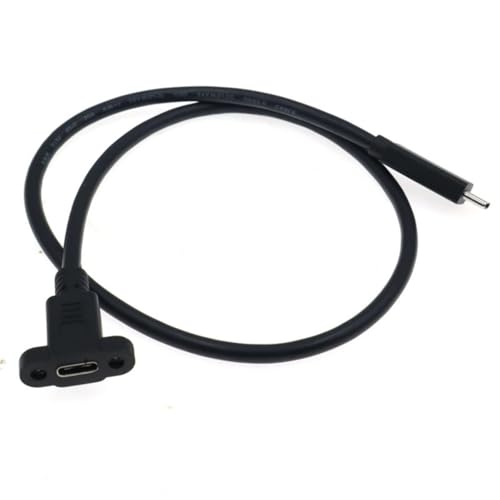 HAISENG 30-100 Cm Länge Panel USB C Verlängerungskabel Männlich Weibliche Steckeradapterlinie Für Computer Und Drucker von HAISENG