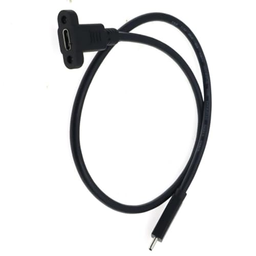 HAISENG 30-100 Cm Länge Panel USB C Verlängerungskabel Männlich Weibliche Steckeradapterlinie Für Computer Und Drucker von HAISENG