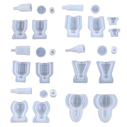 Kristall Epoxidflaschen Stoppformform Set Flaschenbehälter Silikonform Für Epoxidharzgussgussflaschen Stopper Harzform von HAISENG