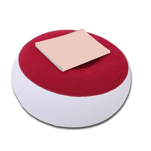 Quiet Flocks Aufblasbarer Hocker mit rutschfester Unterseite, multifunktionale Luftkissen, Hocker für Zuhause, Fitnessstudio, leise, aufblasbare Fußstütze von HAISENG