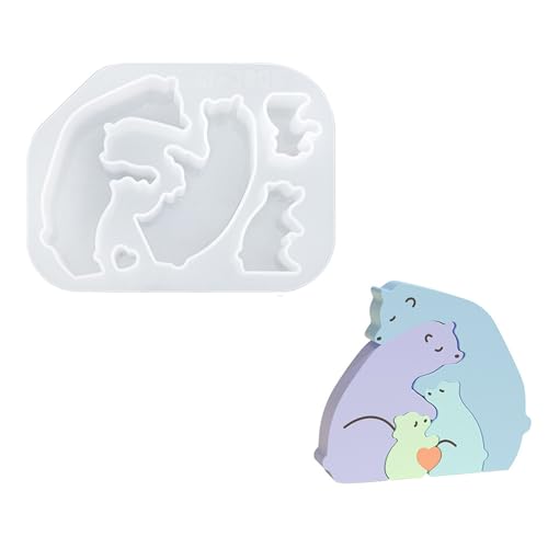 Silikonform, Gips, Tier-Zerstreustein, für handgefertigte Enthusiasten, Schreibtischdekoration, Bastelwerkzeug, einzigartige Tierfigurenform von HAISENG