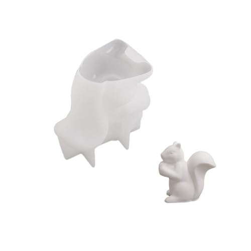 Wiederverwendbare Silikon-Eichhörnchen-Form, einzigartiges Harz, für Bastler, Kunstharz, Gips und Wachsputz von HAISENG
