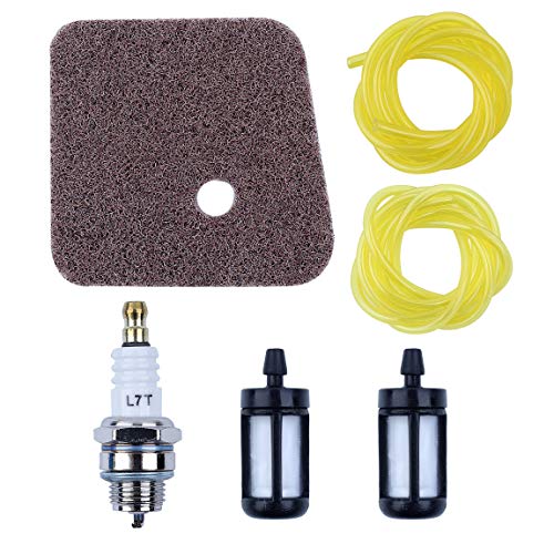 HAISHINE Luftfilter Kraftstoffschlauch Zündkerzen-Kit für STIHL Trimmer-Freischneider FS38 FS45 FS46 FS55 KM55 FS85 Ersatzteile von HAISHINE