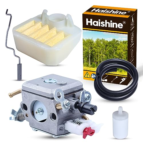 HAISHINE Vergaser Luftkraftstofffilterleitung Drosselklappenhebel Hebelsatz für Husqvarna 340 345 346 350 351 353 Kettensäge [# 503283208] Neu von HAISHINE