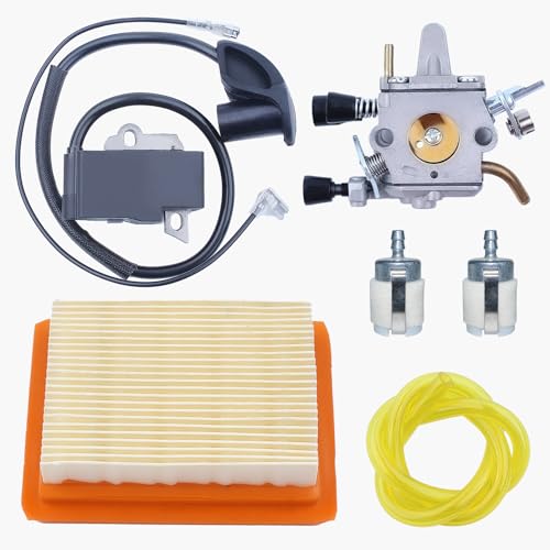 HAISHINE Vergaser Zündspule Luftfilter Kraftstoffleitungssatz für STIHL FS350 FS300 FS250 TS200 FS202 FS020 FS200 FS120 R Rasentrimmer HAISHINE Vergaser Zündspule Luftfilter Kraftstoffleitungssatz für STIHL FS350 FS300 FS250 TS200 FS202 FS020 FS200 FS120 R Rasentrimmer von Haishine