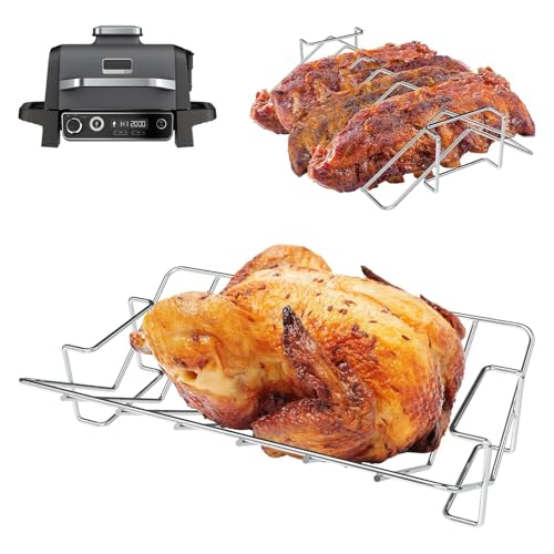 HAIWILL Spareribs Halter Grill für Ninja Woodfire OG850EU OG901EU V-Form Gitterrost, Hähnchen Ständer Kompatibel mit Ninja Woodfire Pro XL und Most Smoker Grill, für Ninja Woodfire XL Zubehör HAIWILL Spareribs Halter Grill für Ninja Woodfire OG850EU OG901EU V-Form Gitterrost, Hähnchen Ständer Kompatibel mit Ninja Woodfire Pro XL und Most Smoker Grill, für Ninja Woodfire XL Zubehör von HAIWILL