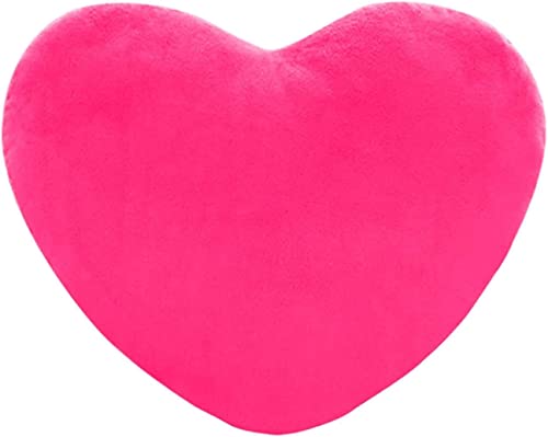 HAIWILL Plüsch Herz Kissen 50X50 cm Groß Kuschelkissen Weich Dekokissen Flauschiges für Valentinstag Zum Jahrestag Geburtstag Muttertag (Rosa) von HAIWILL