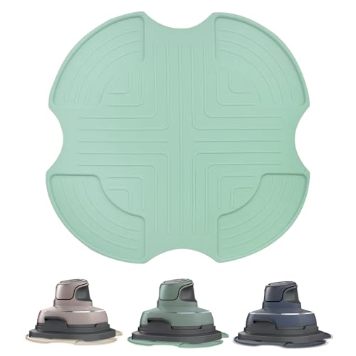 Heißluftfritteuse Unterlage Silikon für Ninja CRISPi FN101EUGY, FN101EUST und FN101EUSG Hitzeschutzmatte Arbeitsplattenschutz Rutschfest und Wasserdicht Silikon Matte für Ninja Crispi Zubehör (Grün) von HAIWILL