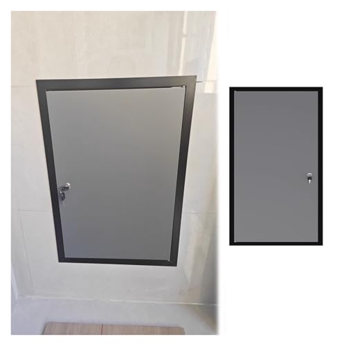Abschließbare Zugangsklappe Für Rohrleitungen, Versenkte Inspektionsklappe Aus Metall Für Die Küche Zu Hause Badezimmer, Anpassbare Lackierbare Revisionsklappe(Light Gray,45x50cm/17.7''x19.7'') von HAIXHX