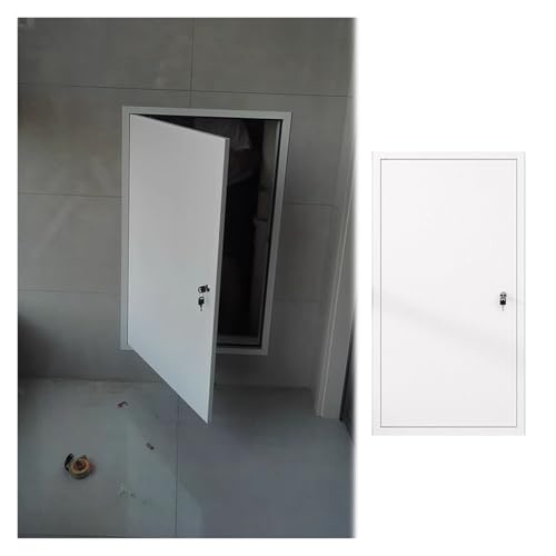 Abschließbare Zugangsklappe Für Rohrleitungen, Versenkte Inspektionsklappe Aus Metall Für Die Küche Zu Hause Badezimmer, Anpassbare Lackierbare Revisionsklappe(Light Gray,55x80cm/21.7''x31.5'') von HAIXHX