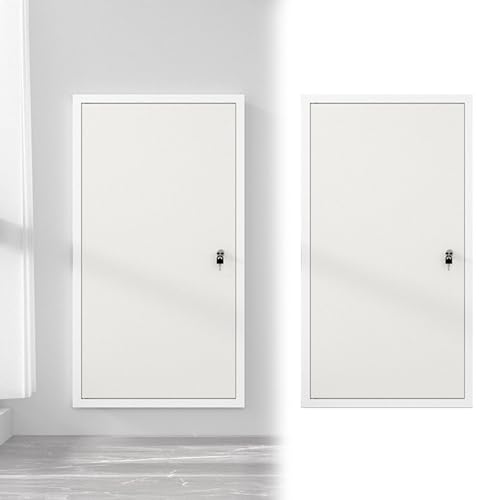 Aluminium Zugangsluke Für Trockenbauwände, 30, 40, 50, 60 Cm Inspektionsklappe, Hochbelastbar, Mit Schloss Und Schlüsseln, Revisionsklappe Für Sanitärzugangsöffnungen(Whiie2,60x60cm/23.6x23.6in) Aluminium Zugangsluke Für Trockenbauwände, 30, 40, 50, 60 Cm Inspektionsklappe, Hochbelastbar, Mit Schloss Und Schlüsseln, Revisionsklappe Für Sanitärzugangsöffnungen(Whiie2,60x60cm/23.6x23.6in) von HAIXHX