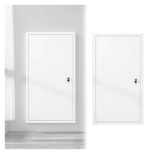 Aluminium Zugangsluke Für Trockenbauwände, 30, 40, 50, 60 Cm Inspektionsklappe, Hochbelastbar, Mit Schloss Und Schlüsseln, Revisionsklappe Für Sanitärzugangsöffnungen(White,50x50cm/19.7x19.7in) von HAIXHX