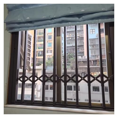Anpassbares Einbruchssicheres Fenster, Schiebe-Klapp-Aluminiumzaun Für Keller/Dachboden, Hochbelastbare, Nach Innen Öffnende, Einbruchssichere Gittertür(30x40inch/76x101.6cm) von HAIXHX