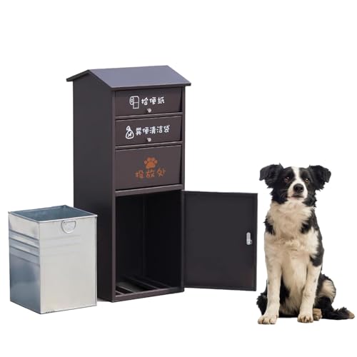 Eimer Für Hundekot, Schwerer, Individuell Anpassbarer Hundekotstation, Metall Hundekot Bin Mit Griff Und Herausnehmbarem Inneneimer, Hundekotbehälter Eimer Für Hundekot, Schwerer, Individuell Anpassbarer Hundekotstation, Metall Hundekot Bin Mit Griff Und Herausnehmbarem Inneneimer, Hundekotbehälter von HAIXHX