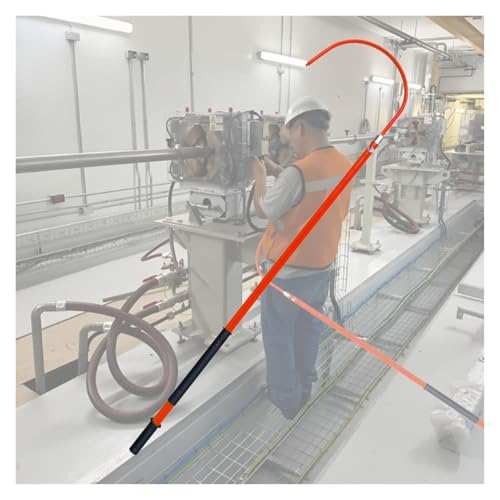 Elektriker-isolierter Rettungshaken, Abnehmbarer Segmentierter Zugstab Für Elektrische Sicherheit, Hochspannungsisolierter Rettungshaken(Red,2m/6.6ft) von HAIXHX