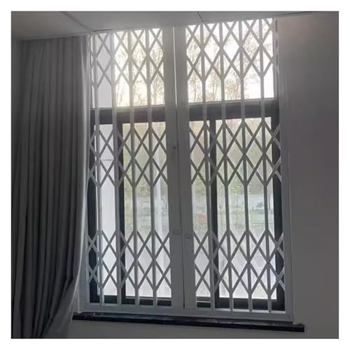 Faltbares Einbruchssicheres Fenstergitter Aluminium-Akkordeonbarriere Für Die Sicherheit Zu Hause, Verschiebbare Einbruchssichere Fenster-Sicherheitsgitter(33x42''/84x106.7cm) von HAIXHX