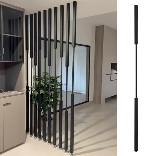 Raumteiler Wohnzimmer Metall Säule Dekor, Paravent Trennwand Pfosten Wand Vertikal Bar Zimmer Devider/ Modern Luxus Trennwände Paravent Pfosten, Schlafzimmer Wand Vertikal Privatsphäre Säule(H 75in/(1 von HAIXHX