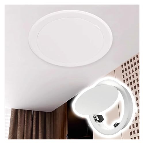 Runde Zugangsluke Für Die Decke Magnetische Revisionsklappe Mit Klickverschluss, 12 15 20 25 30 35 40 45 CM Wand Versenkte Wartungsklappe Für Den Dachboden Badezimmer(30cm) von HAIXHX