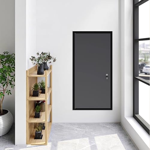 Wetterbeständige Inspektionstür Für Den Außen-/Innenbereich, Aluminium Appefür Die Wartung Von HLK-Anlagen/Kabelmanagement, Abschließbare Zugangsklappe(Dark Gray,80x80cm/32x32in) von HAIXHX