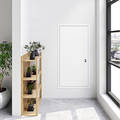 Wetterbeständige Inspektionstür Für Den Außen-/Innenbereich, Aluminium Appefür Die Wartung Von HLK-Anlagen/Kabelmanagement, Abschließbare Zugangsklappe(White,60x75cm/24x30in) von HAIXHX