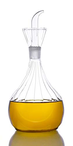 HAIZEEN 380ml Olivenöl- & Essigspender mit tropffreiem Ölausgießer Ölflaschen für Küche und Grill und Seifenspender für Badezimmer von HAIZEEN