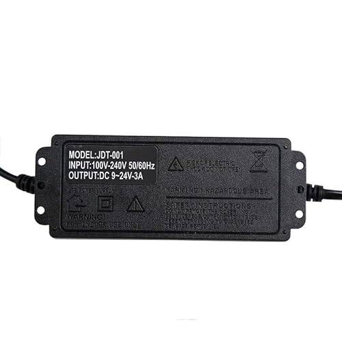 AC DC 3V 5V 9V 12V 24V Einstellbarer Netzteilanzeiger Universal Netzteil 5 12V DC 220V zu 1 2V 24V 5V SMPS (Color : 9V - 24V 3A, Size : 1) von HAIZHI