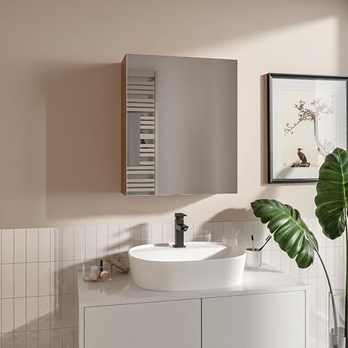 HAJDUK FURNITURE Spiegelschrank Bad Sonoma- 50x60 cm - Soft-Close-Funktion - Hängeschrank Badezimmer - Badezimmerschrank Hängend - Wandschrank mit 3 Regale HAJDUK FURNITURE Spiegelschrank Bad Sonoma- 50x60 cm - Soft-Close-Funktion - Hängeschrank Badezimmer - Badezimmerschrank Hängend - Wandschrank mit 3 Regale von HAJDUK FURNITURE