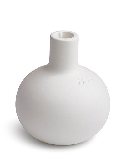 Kähler, Designer Kerzenständer aus Irdengut in Weiß, 13,5 cm Kähler, Designer Kerzenständer aus Irdengut in Weiß, 13,5 cm von HAK Kähler