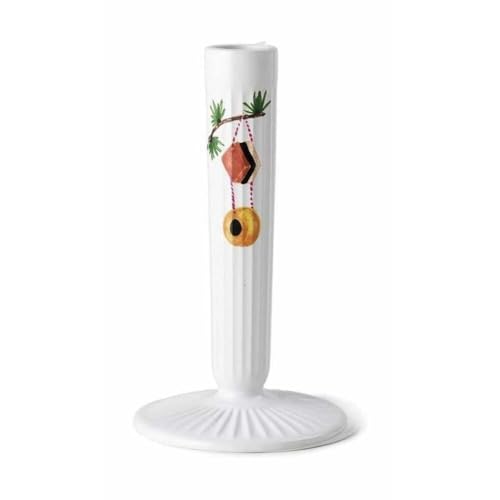 Kähler Kerzenständer H16 cm Hammershøi Christmas mit Aquarellmalerei, Weiss Kähler Kerzenständer H16 cm Hammershøi Christmas mit Aquarellmalerei, Weiss von HAK Kähler