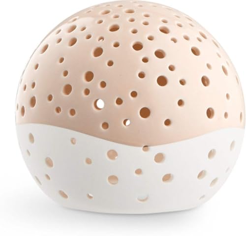 Kähler, Designer Teelichthalter aus Bone China in Nude, Ø12 cm Kähler, Designer Teelichthalter aus Bone China in Nude, Ø12 cm von HAK Kähler