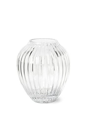 Kähler Vase H14 cm Hammershøi aus mundgeblasenem Glas dänisches Design, klar von HAK Kähler