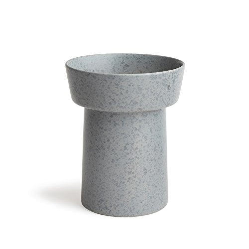 Kähler, Designer Vasen aus Steingut in Grau, 20 cm von HAK Kähler