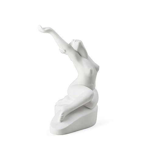 Kähler Design Damen Skulptur Moments of Being Heavenly Grounded aus Porzellan in der Farbe Weiss, 22,5X 17,5X 11 cm, 693546 von HAK Kähler