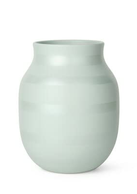 Kähler Design - Omaggio Vase H 20 cm Creme/minzefarbig von HAK Kähler