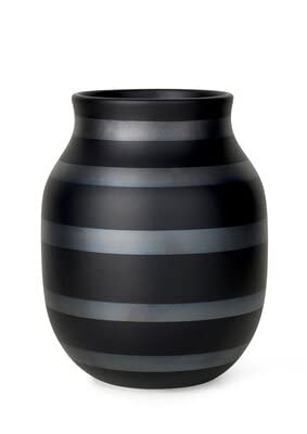 Kähler Design - Omaggio Vase H 20 cm schwarz von HAK Kähler