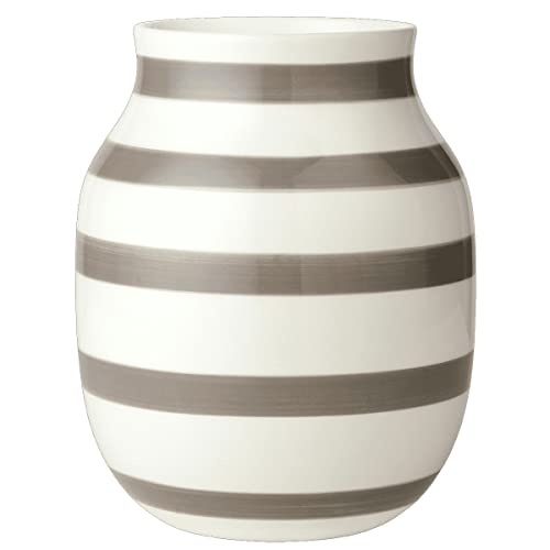 Kähler Design - Omaggio Vase H 20 cm warm grau von HAK Kähler