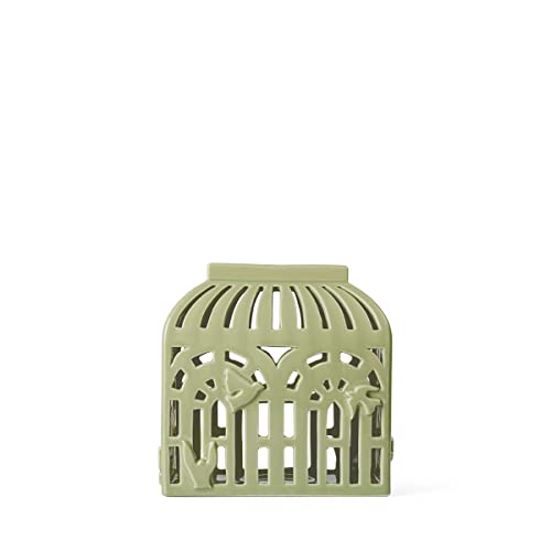 Kähler Design Orangery Green Leaf Lichthaus aus Keramik, Höhe: 16 cm, Breite: 16 cm, Tiefe: 10 cm, 691200 von HAK Kähler