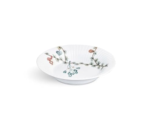 Kähler Tiefer Teller Ø21 cm Hammershøi Christmas Aquarellmalerei, Weiss von HAK Kähler