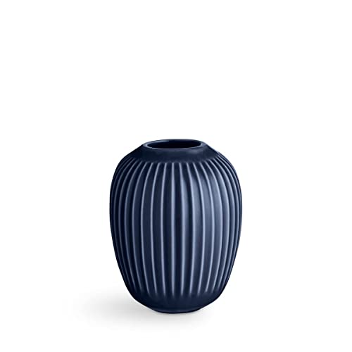 Kähler Vase H10.5 cm Hammershøi dänisches Design für Blumen Handarbeit, blau Kähler Vase H10.5 cm Hammershøi dänisches Design für Blumen Handarbeit, blau von HAK Kähler
