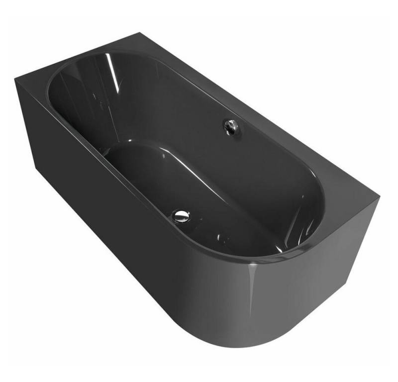 HAK Badewanne ASTRA L MONOLITH Badewanne 160x75x60cm, dunkelgrau HAK Badewanne ASTRA L MONOLITH Badewanne 160x75x60cm, dunkelgrau von HAK