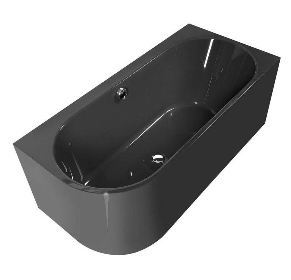 HAK Badewanne ASTRA R MONOLITH Badewanne 160x75x60cm, dunkelgrau HAK Badewanne ASTRA R MONOLITH Badewanne 160x75x60cm, dunkelgrau von HAK