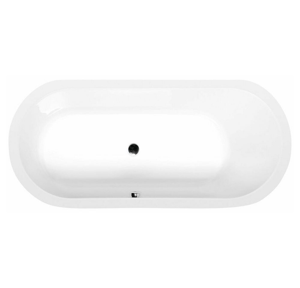 HAK Badewanne ASTRA ovale Badewanne mit Wannenfüßen, 165x75x48 cm von HAK