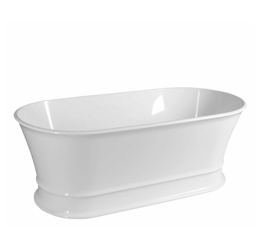 HAK Badewanne DELONIX Freistehende Gussmarmor-Badewanne 170x84cm, (1-tlg) von HAK