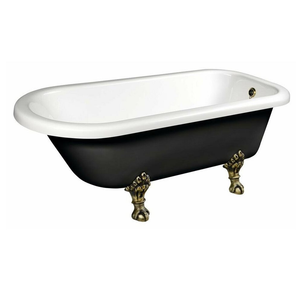 HAK Badewanne FOXTROT Freistehende Badewanne schwarz/weiß, (1-tlg) von HAK