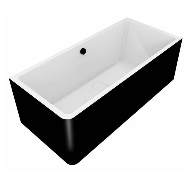 HAK Badewanne MARLENE CURVE R MONOLITH Rechteckwanne 175x75x63cm, weiss/schwarz HAK Badewanne MARLENE CURVE R MONOLITH Rechteckwanne 175x75x63cm, weiss/schwarz von HAK
